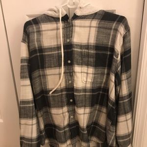 flannel hoodie from ae